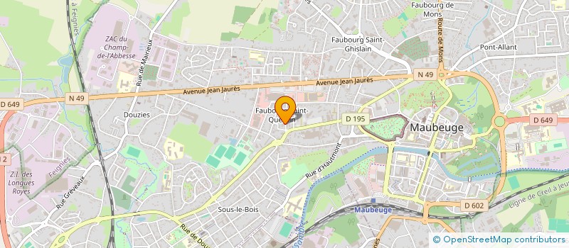 localisation de l'entreprise MONSIEUR ABDELKRIM NAIMI  MAUBEUGE