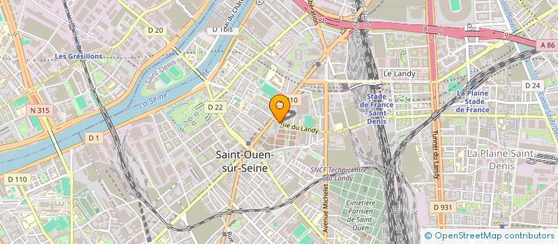 localisation de l'entreprise MONSIEUR ABDELKRIM OUCHABANE à SAINT-OUEN-SUR-SEINE