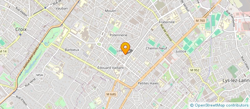 localisation de l'entreprise MONSIEUR ABDELKRIM OULBANI à ROUBAIX