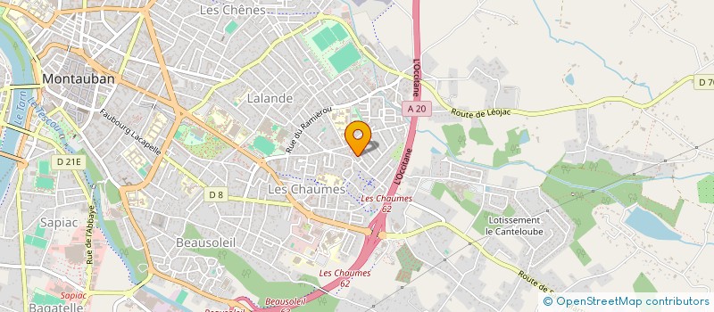 localisation de l'entreprise MONSIEUR ABDELKRIM OURDI  MONTAUBAN