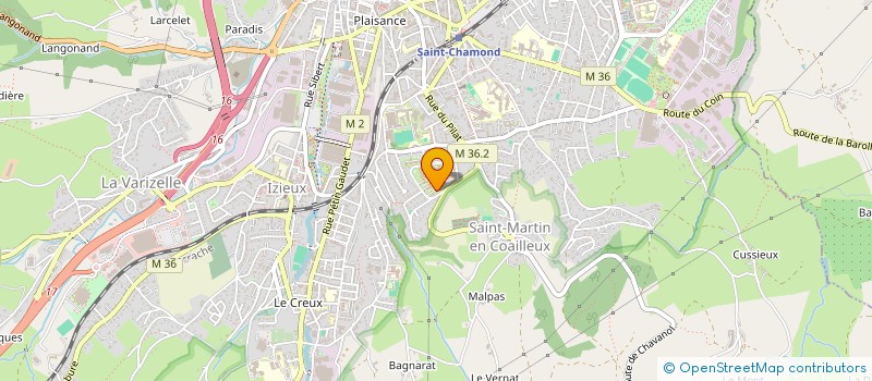 localisation de l'entreprise MONSIEUR ABDELKRIM OUSSARRA à SAINT-CHAMOND