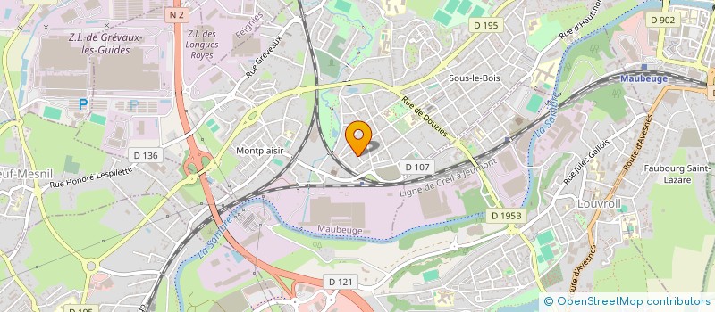 localisation de l'entreprise MONSIEUR ABDELKRIM RAKHIL  MAUBEUGE