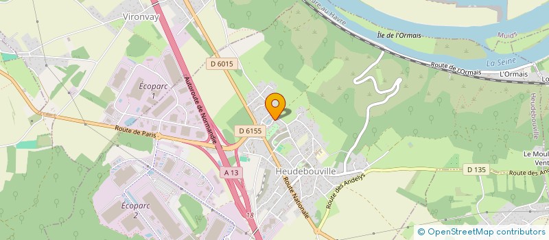 localisation de l'entreprise MONSIEUR ABDELKRIM SAOUABE  HEUDEBOUVILLE