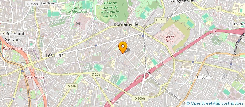 localisation de l'entreprise MONSIEUR ABDELKRIM TABERKANE à ROMAINVILLE