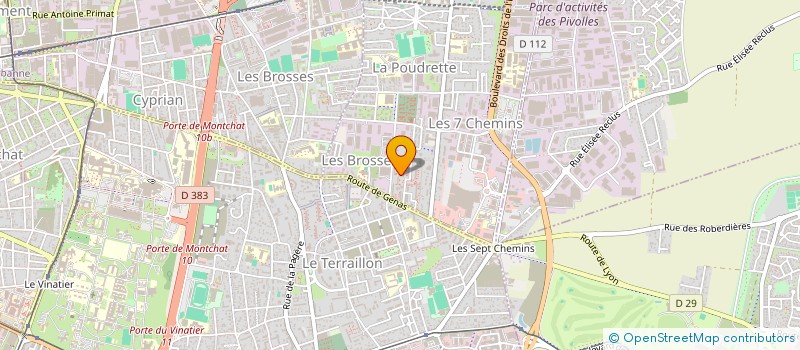 localisation de l'entreprise MONSIEUR ABDELKRIM ZOUAOUI  VAULX-EN-VELIN