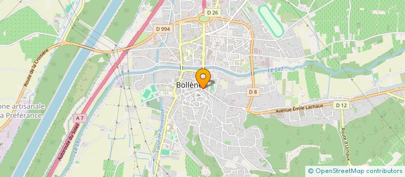 localisation de l'entreprise MONSIEUR ABDELKRRIM ALIOUTT  BOLLENE