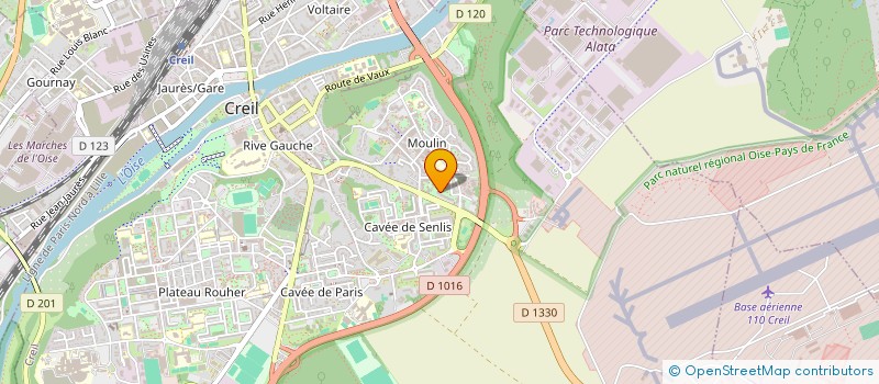 localisation de l'entreprise MONSIEUR ABDELLADIM CHAJJAR  CREIL