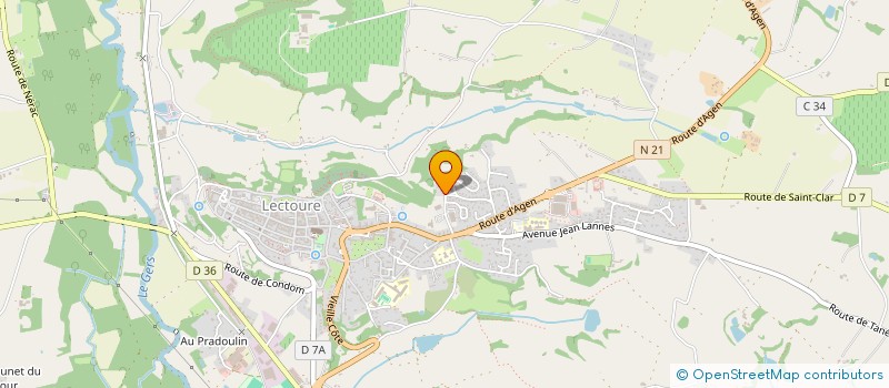 localisation de l'entreprise MONSIEUR ABDELLAH AALYAD  LECTOURE