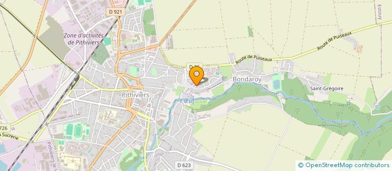 localisation de l'entreprise MONSIEUR ABDELLAH AIT AMER  PITHIVIERS