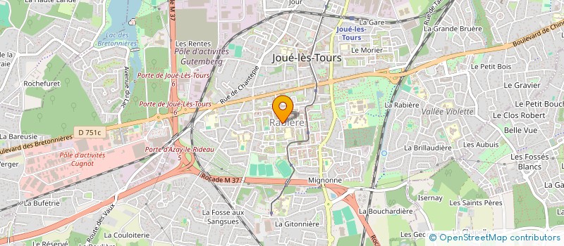 localisation de l'entreprise MONSIEUR ABDELLAH AIT CHAKHMOUN  JOUE-LES-TOURS