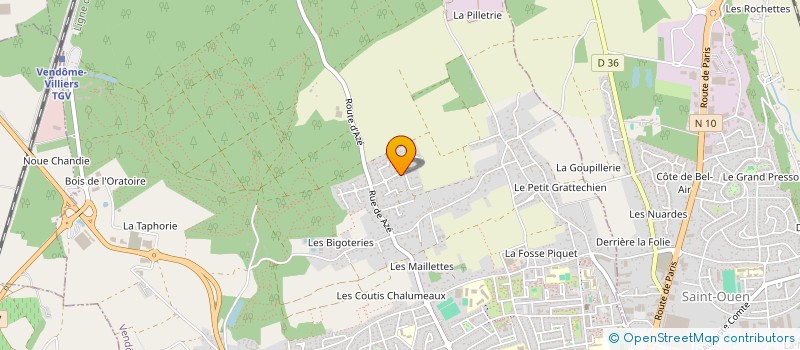 localisation de l'entreprise MONSIEUR ABDELLAH AKAZAF  VENDOME