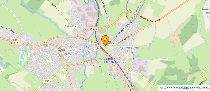 localisation de l'entreprise MONSIEUR ABDELLAH AKCHOUCHE  FERRIERES-EN-BRAY