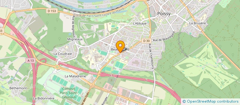 localisation de l'entreprise MONSIEUR ABDELLAH ALMOUTIA  POISSY