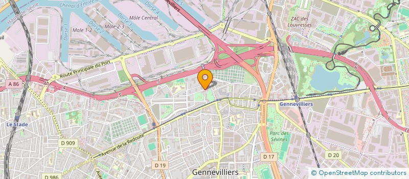 localisation de l'entreprise MONSIEUR ABDELLAH AMRANI  GENNEVILLIERS