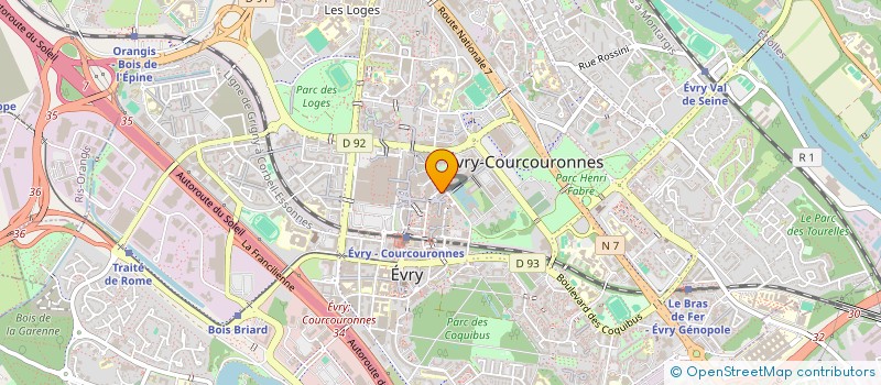 localisation de l'entreprise MONSIEUR ABDELLAH AOULAD ALI  EVRY-COURCOURONNES