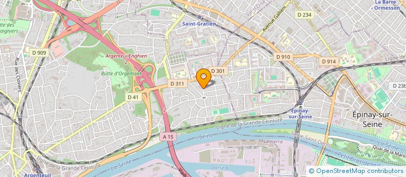 localisation de l'entreprise MONSIEUR ABDELLAH AZZOUG  ARGENTEUIL