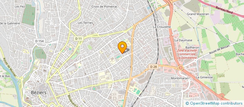 localisation de l'entreprise MONSIEUR ABDELLAH BEDRAOUI  BEZIERS
