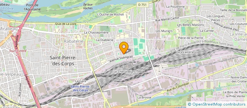 localisation de l'entreprise MONSIEUR ABDELLAH BEKHICHE  SAINT-PIERRE-DES-CORPS