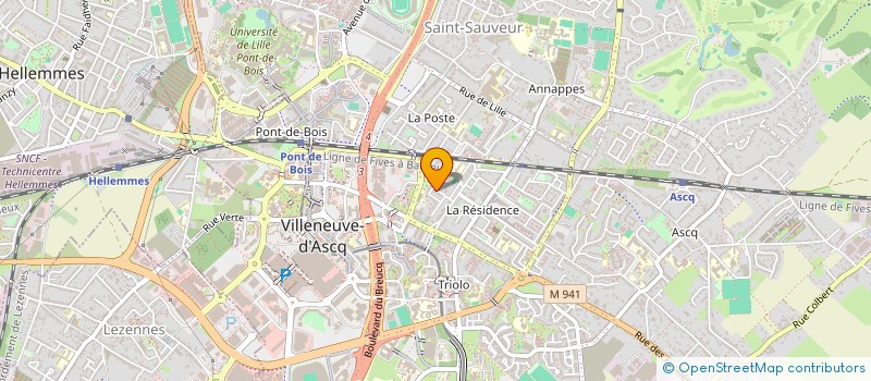 localisation de l'entreprise MONSIEUR ABDELLAH BENDRISS  VILLENEUVE-D'ASCQ