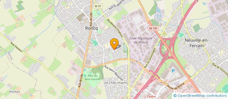 localisation de l'entreprise MONSIEUR ABDELLAH BOUDHAN  RONCQ