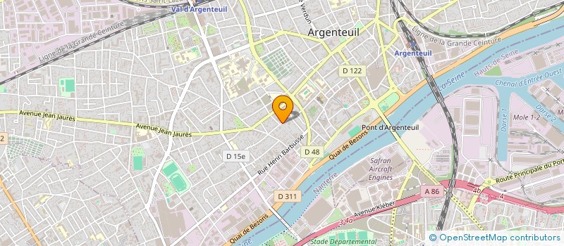 localisation de l'entreprise MONSIEUR ABDELLAH BOUKABOUS  ARGENTEUIL