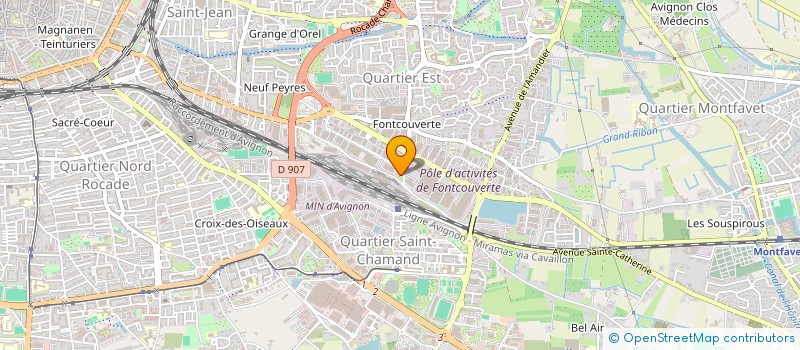 localisation de l'entreprise MONSIEUR ABDELLAH EL GOURCH  AVIGNON