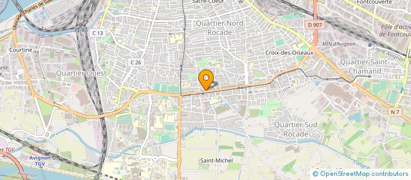 localisation de l'entreprise MONSIEUR ABDELLAH ERRACHDI  AVIGNON