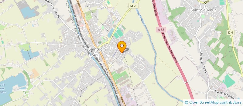 localisation de l'entreprise MONSIEUR ABDELLAH HAJJOUT  SAINT-JORY