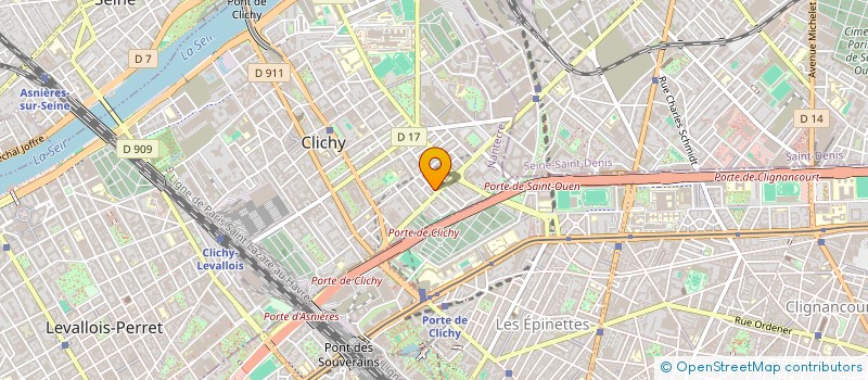 localisation de l'entreprise MONSIEUR ABDELLAH HEDJOUDJE à CLICHY