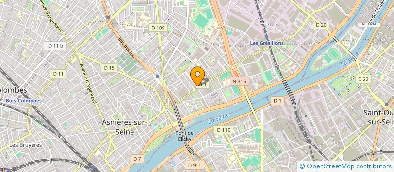 localisation de l'entreprise MONSIEUR ABDELLAH HOURMATALLAH  GENNEVILLIERS