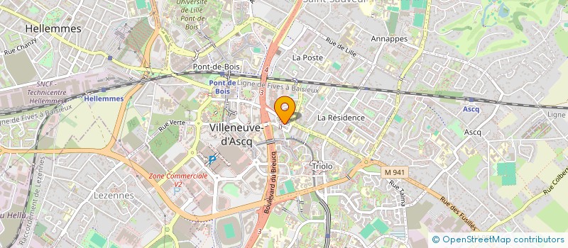 localisation de l'entreprise MONSIEUR ABDELLAH KOUKOUH  VILLENEUVE-D'ASCQ