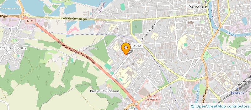 localisation de l'entreprise MONSIEUR ABDELLAH KOULALI à SOISSONS