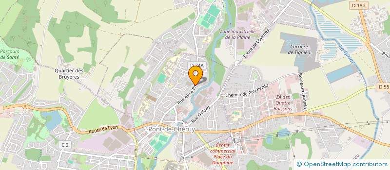 localisation de l'entreprise MONSIEUR ABDELLAH LEBCIR  PONT-DE-CHERUY