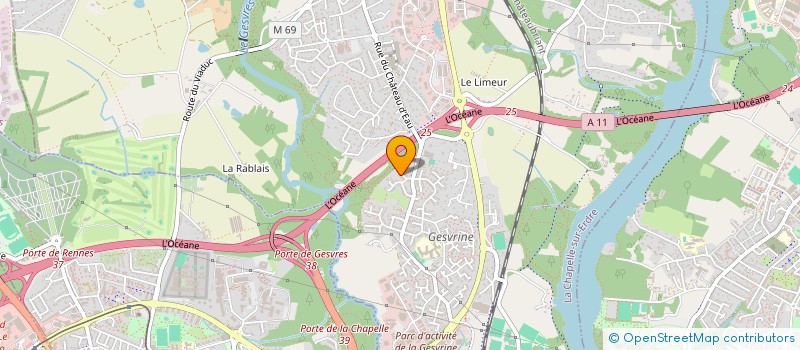 localisation de l'entreprise MONSIEUR ABDELLAH MOUZOUD  LA CHAPELLE-SUR-ERDRE