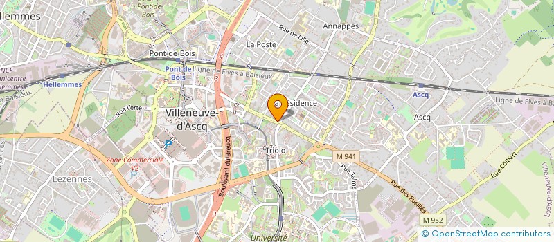 localisation de l'entreprise MONSIEUR ABDELLAH OUAFI à VILLENEUVE-D'ASCQ