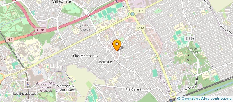 localisation de l'entreprise MONSIEUR ABDELLAH OUFADEME  VILLEPINTE