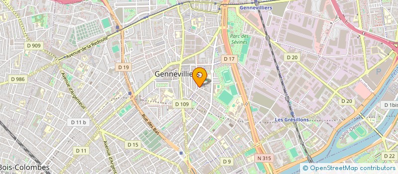 localisation de l'entreprise MONSIEUR ABDELLAH OUHMMOU  GENNEVILLIERS