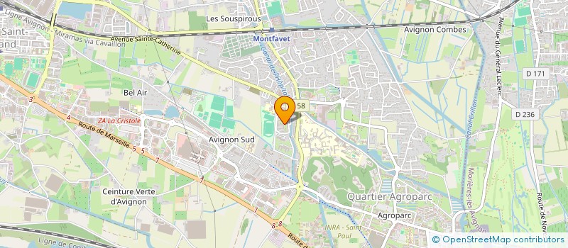 localisation de l'entreprise MONSIEUR ABDELLAH RACHID  AVIGNON