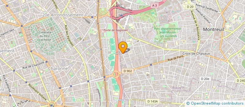 localisation de l'entreprise MONSIEUR ABDELLAH SIDI ALI CHERIF à BAGNOLET