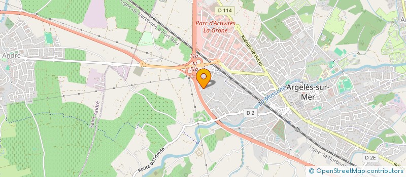 localisation de l'entreprise MONSIEUR ABDELLAH TIGGA  ARGELES-SUR-MER