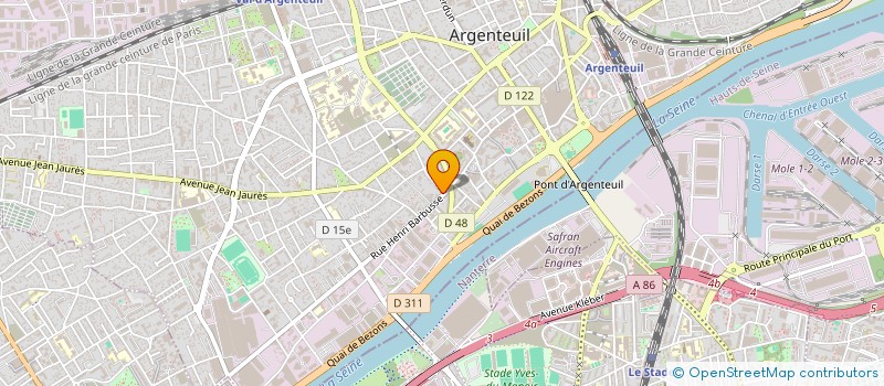 localisation de l'entreprise MONSIEUR ABDELLAH ZENADJI  ARGENTEUIL