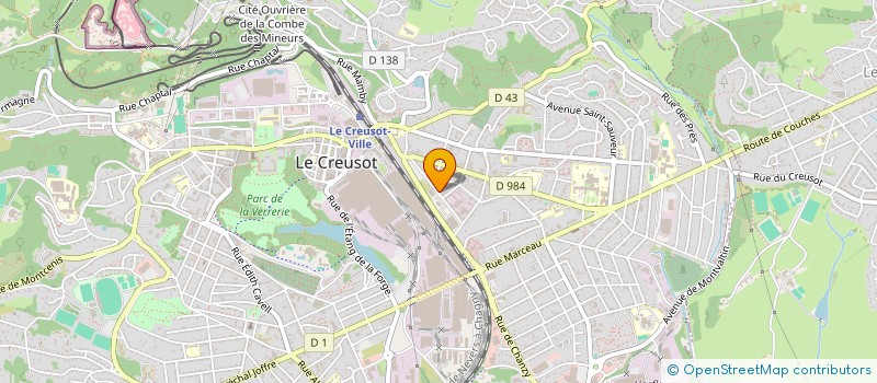 localisation de l'entreprise MONSIEUR ABDELLALI TOUADDI  LE CREUSOT