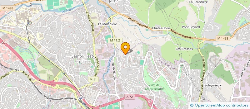 localisation de l'entreprise MONSIEUR ABDELLATIF ANSEUR  SAINT-ETIENNE