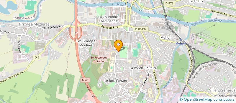 localisation de l'entreprise MONSIEUR ABDELLATIF BAAJI à CHARLEVILLE-MEZIERES