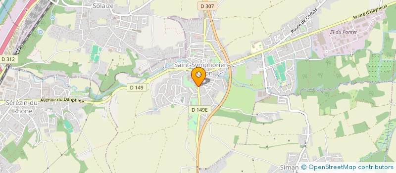 localisation de l'entreprise MONSIEUR ABDELLATIF BELGACEMI  SAINT-SYMPHORIEN-D'OZON