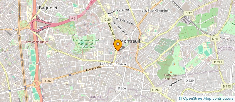 localisation de l'entreprise MONSIEUR ABDELLATIF BENRAMOANE à MONTREUIL