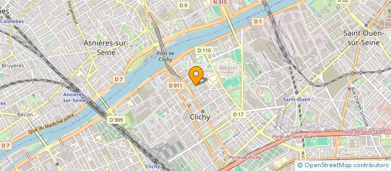 localisation de l'entreprise MONSIEUR ABDELLATIF BOUNOU à CLICHY