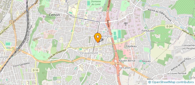 localisation de l'entreprise MONSIEUR ABDELLATIF CHAIEB  CENON