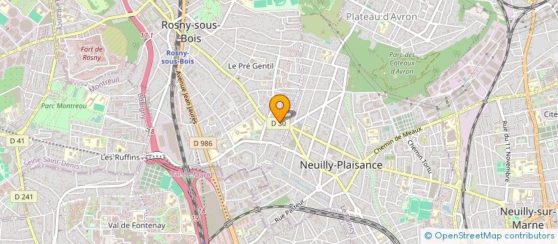 localisation de l'entreprise MONSIEUR ABDELLATIF CHENTIR à ROSNY-SOUS-BOIS