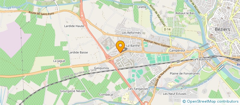 localisation de l'entreprise MONSIEUR ABDELLATIF ETTALSS  BEZIERS